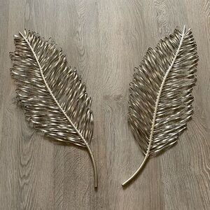 Elegant Silver Leaf Wall Decor